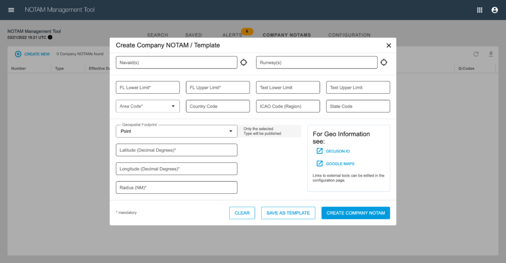 Create a company NOTAM and send it to your entire fleet’s EFBs in seconds