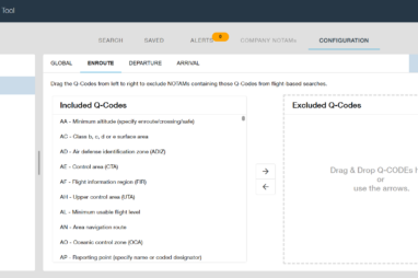 Global filtering to exclude irrelevant NOTAMs affiliated with specific Q-codes